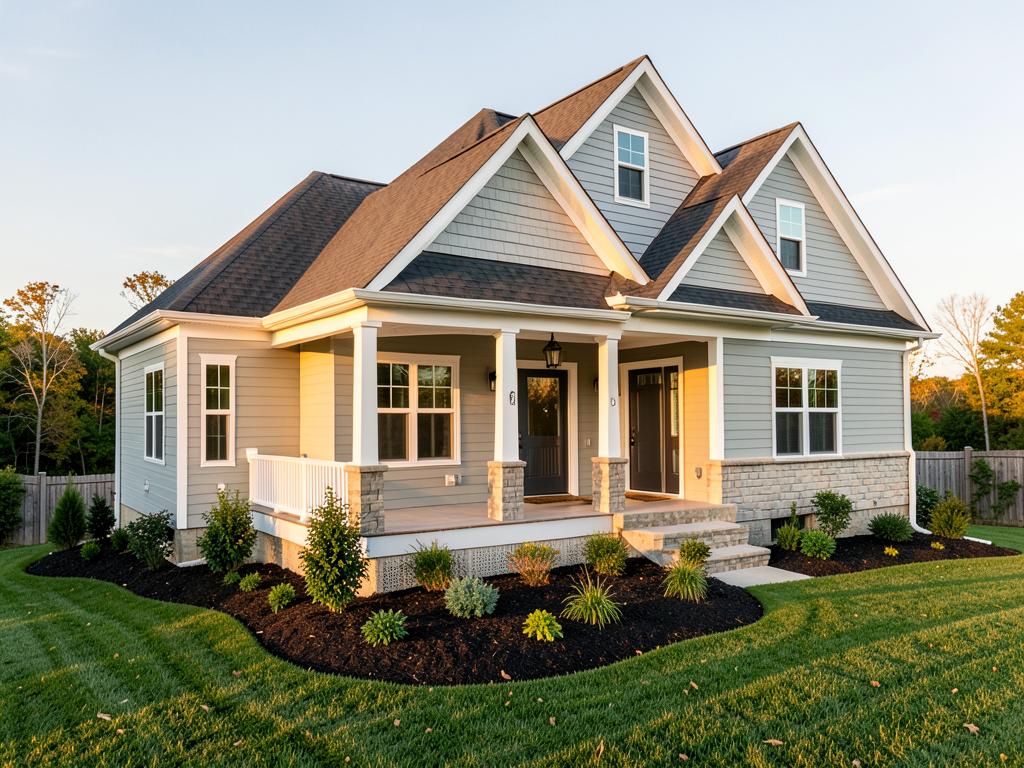 Sample project photo: completed home addition exterior with new siding and porch